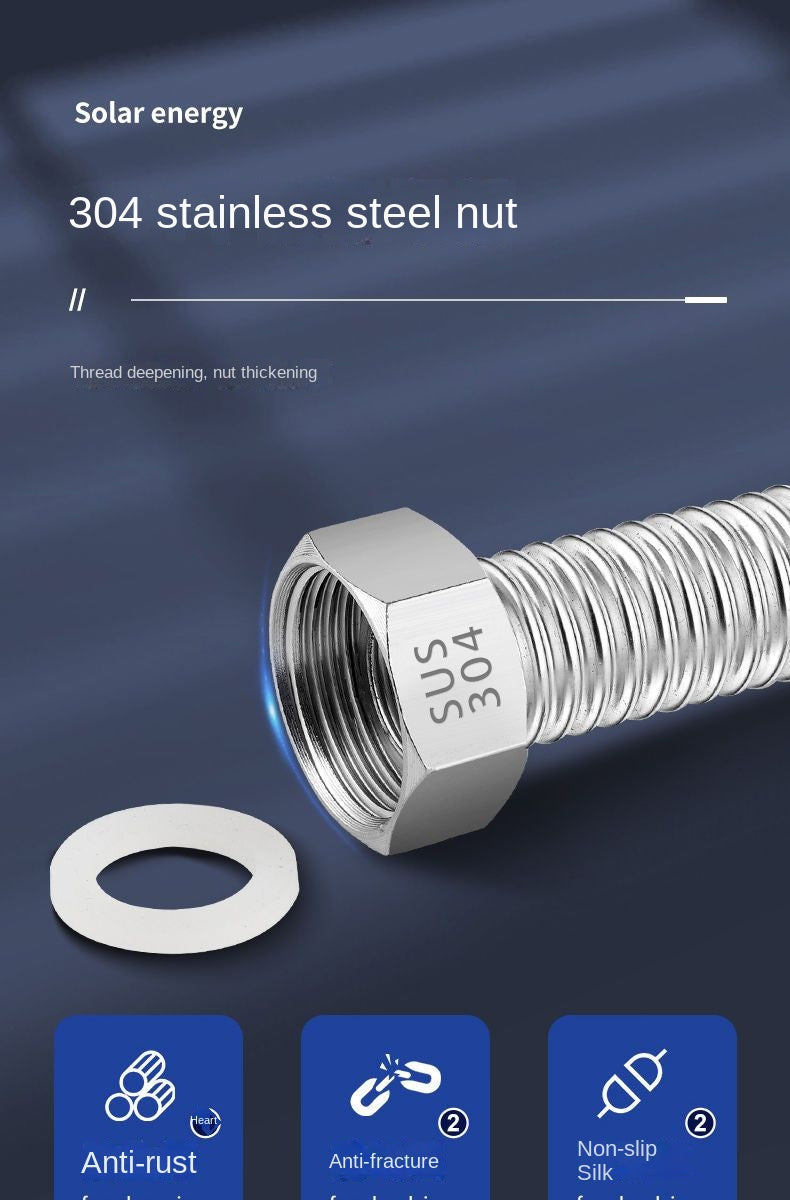 1 Inch 304 Stainless Steel Bellows High Pressure Explosion-proof Hose DN25 Engineering Special Cold and Hot Water Pipe Metal
