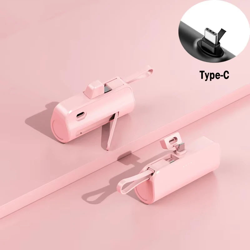 Mini 30000mAh Power Bank Capsule Large Capacity Portable Wireless Fast Charging External Battery For iPhone Type-c New