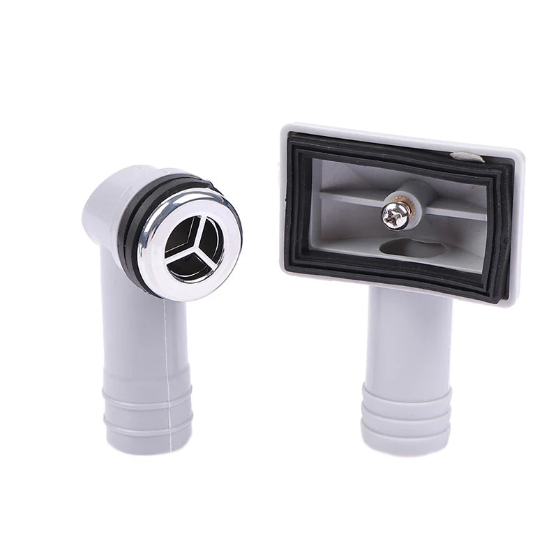 1PCS Kitchen Basin Square Round Overflow Hole Conversion Joint Drainage Water Pipe Three Links Head Sink Connector Accessories