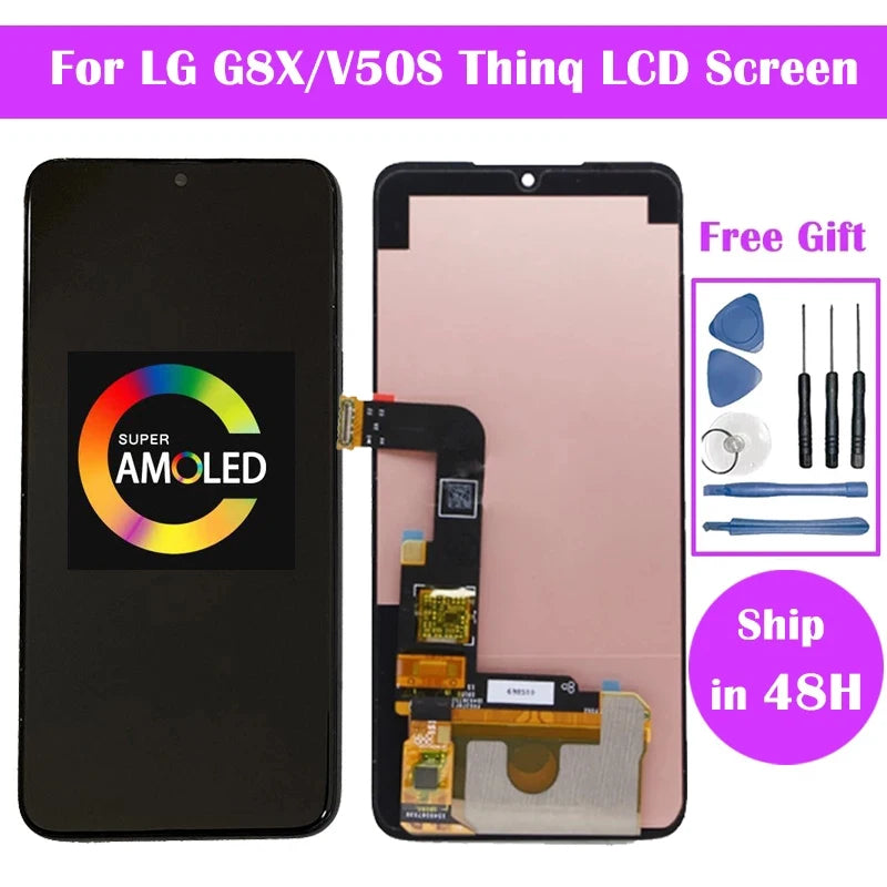 V50S ThinQ LCD For LG G8X G8S G8 LCD Display Screen With Frame For LG G8 LCD Replacement Parts