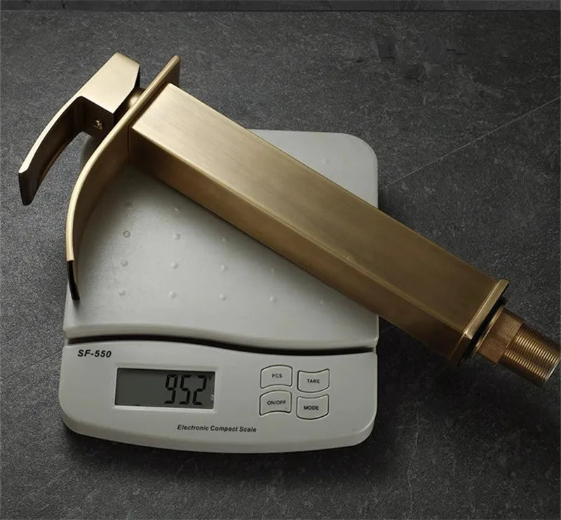 Bathroom Faucet Brass  Antique Bronze Basin Faucets  Hot & Cold Bathroom Sink Faucet Waterfall Lavotory Faucet  Mixer Water Tap